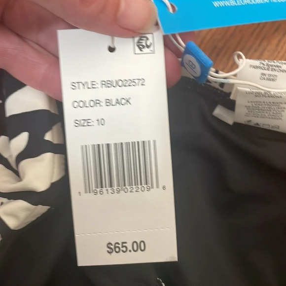 Bleu Rod Beattie Urban Oasis High-Waist Draped Side-Tie Bikini Bottom sz 10 NWT - Picture 7 of 7